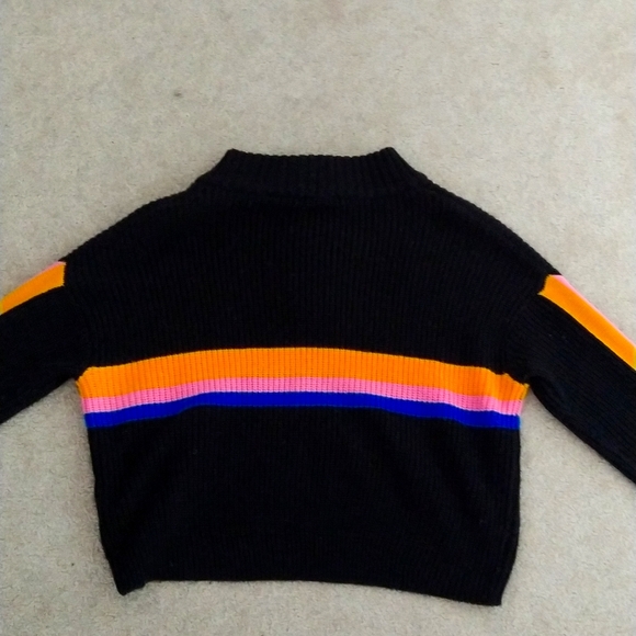 Black, yellow, blue, red stripped sweater - Picture 2 of 2